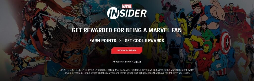 Recompensas disponíveis para Marvel Insiders