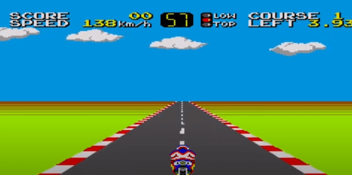 Hang On: Corrida de moto (Master System)