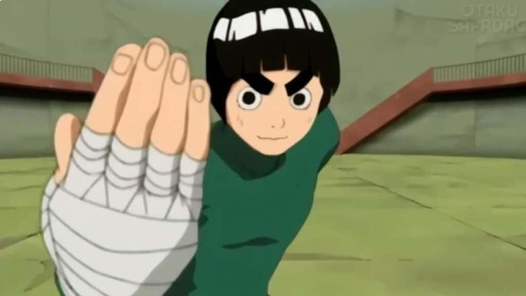 A força impressionante de Rock Lee