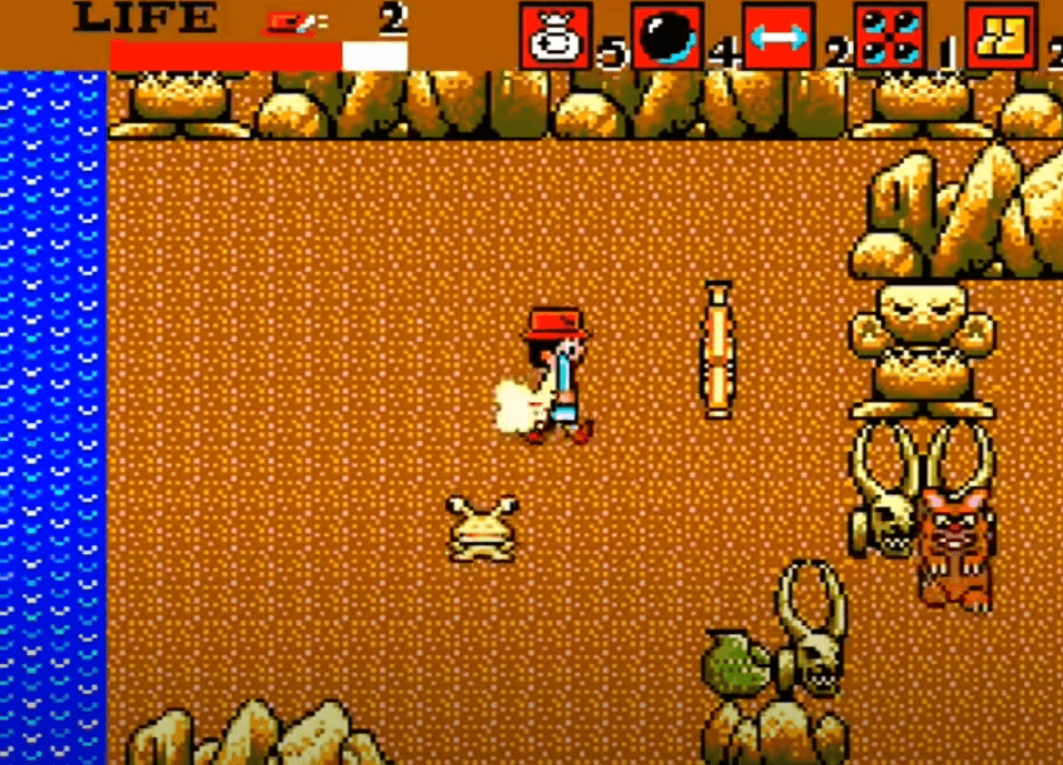 Explore as maravilhas da cultura asteca em Aztec Adventure: Aventura Asteca no Master System