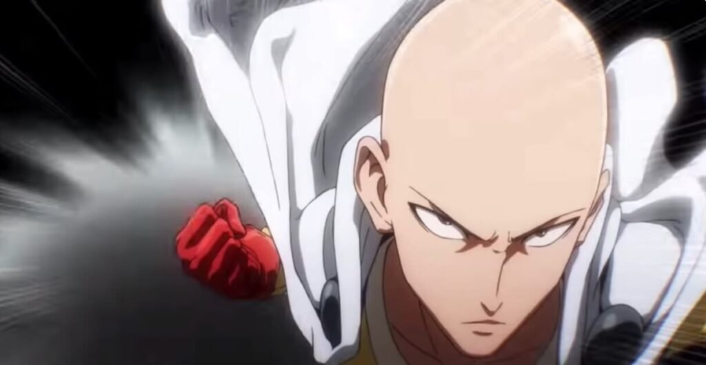 A força imbatível de Saitama em One Punch Man