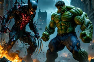 Daki e Gyutaro vs. Wolverine e Hulk – Duelo de Duplas Destruidoras!